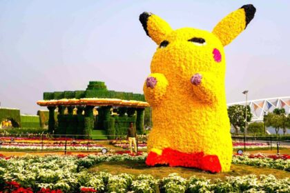"Blossoming Magic: Explore Pikachu in Full Bloom at the Vibrant Ahmedabad Flower Show 2024, A Floral Extravaganza by the Sabarmati Riverfront! 🌸🌼 #Gallery